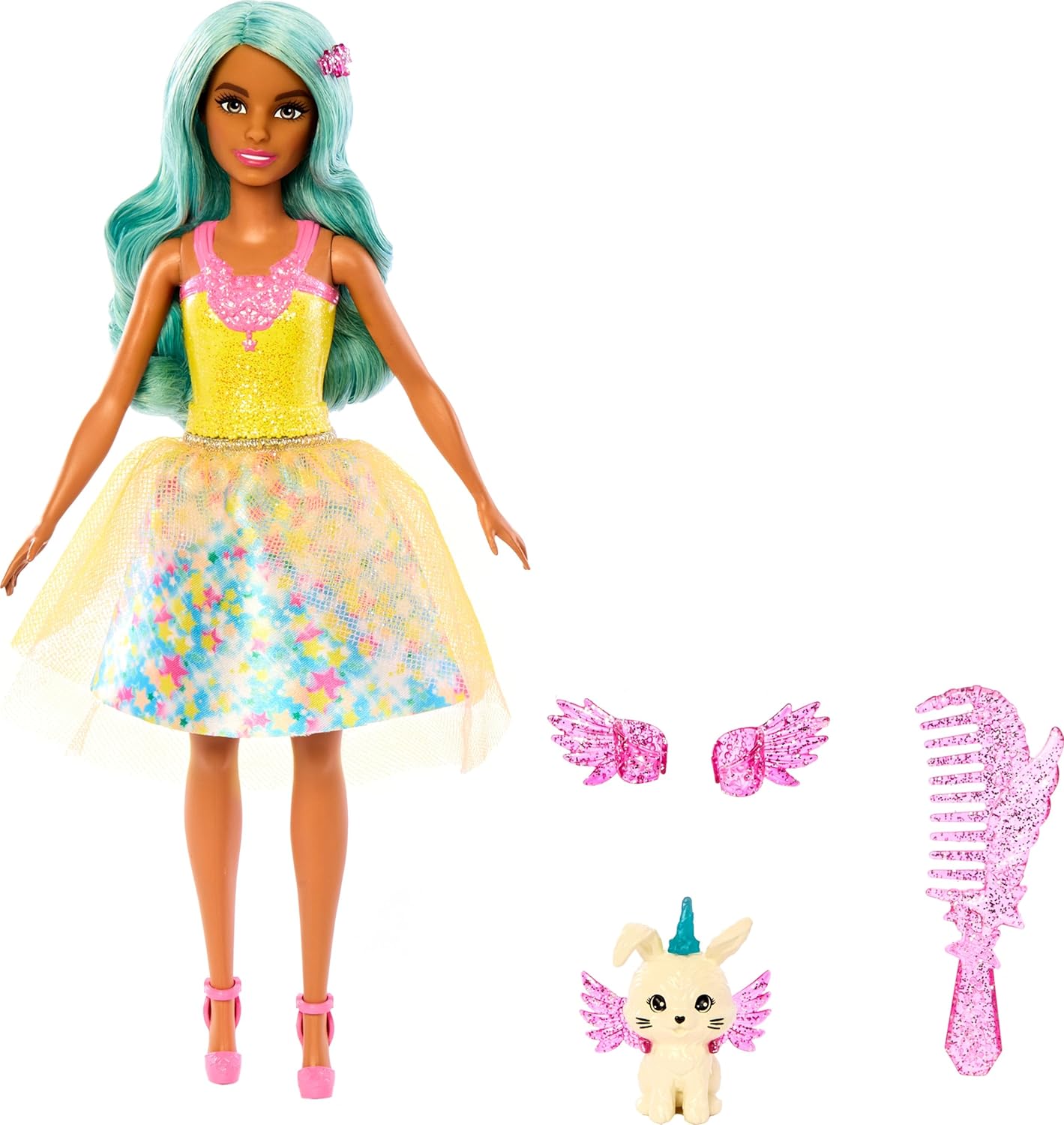 Barbie Teresa Fashion Doll with Fantasy Outfit, Pet, Leash & Styling Pieces I403