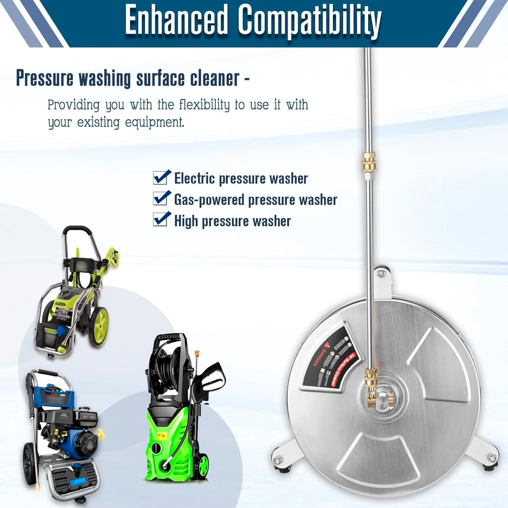 15 inch Surface Cleaner with 3 Wheels 4000 PSI T71376