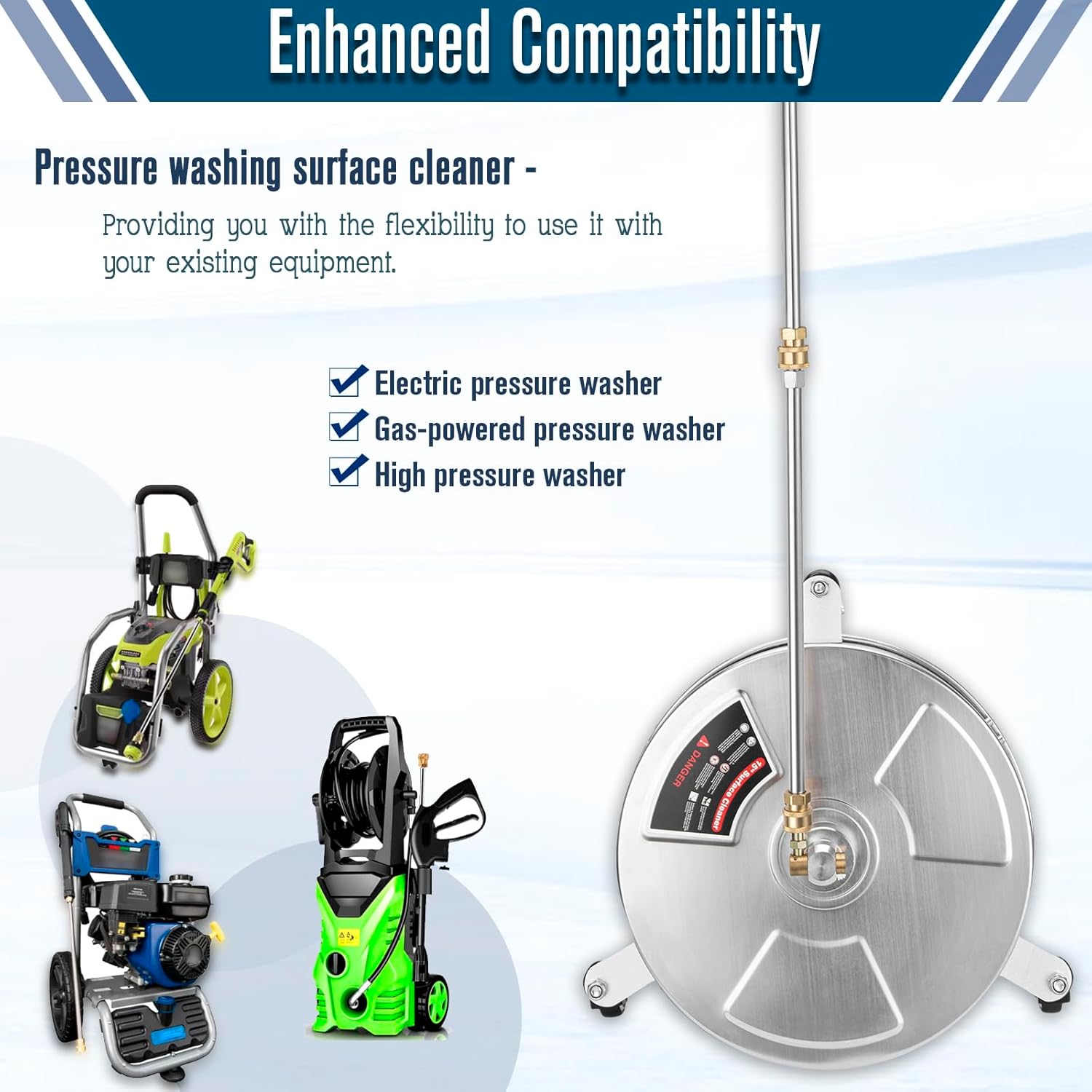 15 inch Surface Cleaner with 3 Wheels 4000 PSI T71376