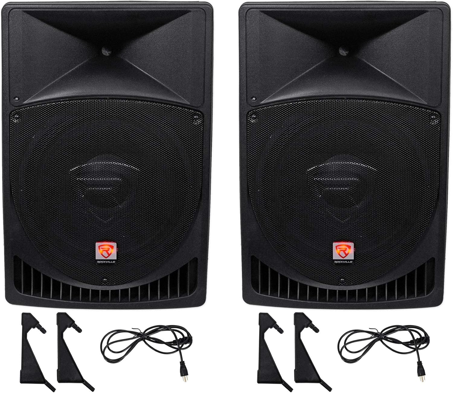 15" Powered Active 2-Way DJ PA Speakers V85681