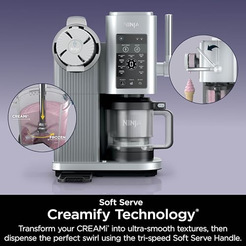 13-in-1 Ice Cream and Soft Serve Maker with Soft Serve Handle, (2) 16oz Pints V289626