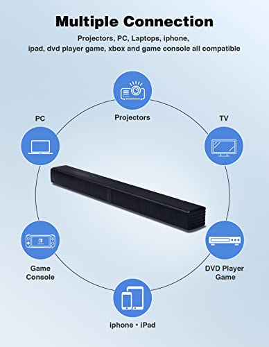 2.2 Channel 32Inch Bluetooth 5.0 TV Speaker with Dual Subwoofer O894