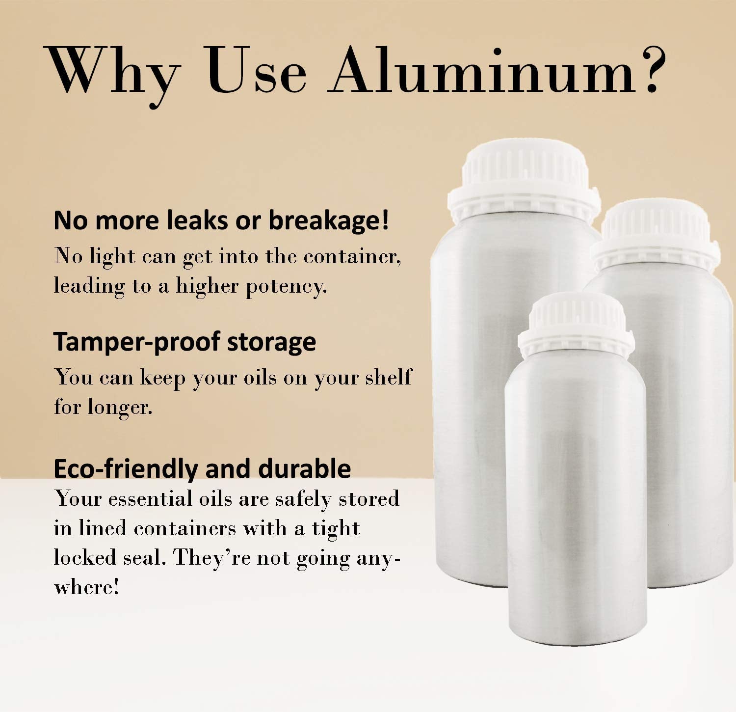 32 fl oz Peppermint Essential Oil 100% Pure Aluminum Bottle S209