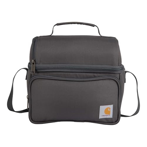 Insulated 12 Can Two Compartment Lunch Cooler Bag Black E395