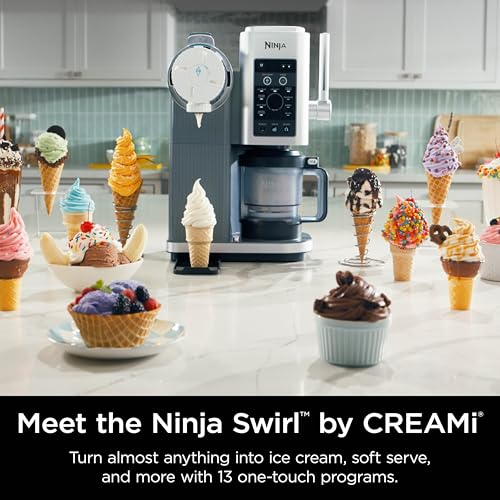 13-in-1 Ice Cream and Soft Serve Maker with Soft Serve Handle, (2) 16oz Pints V289626