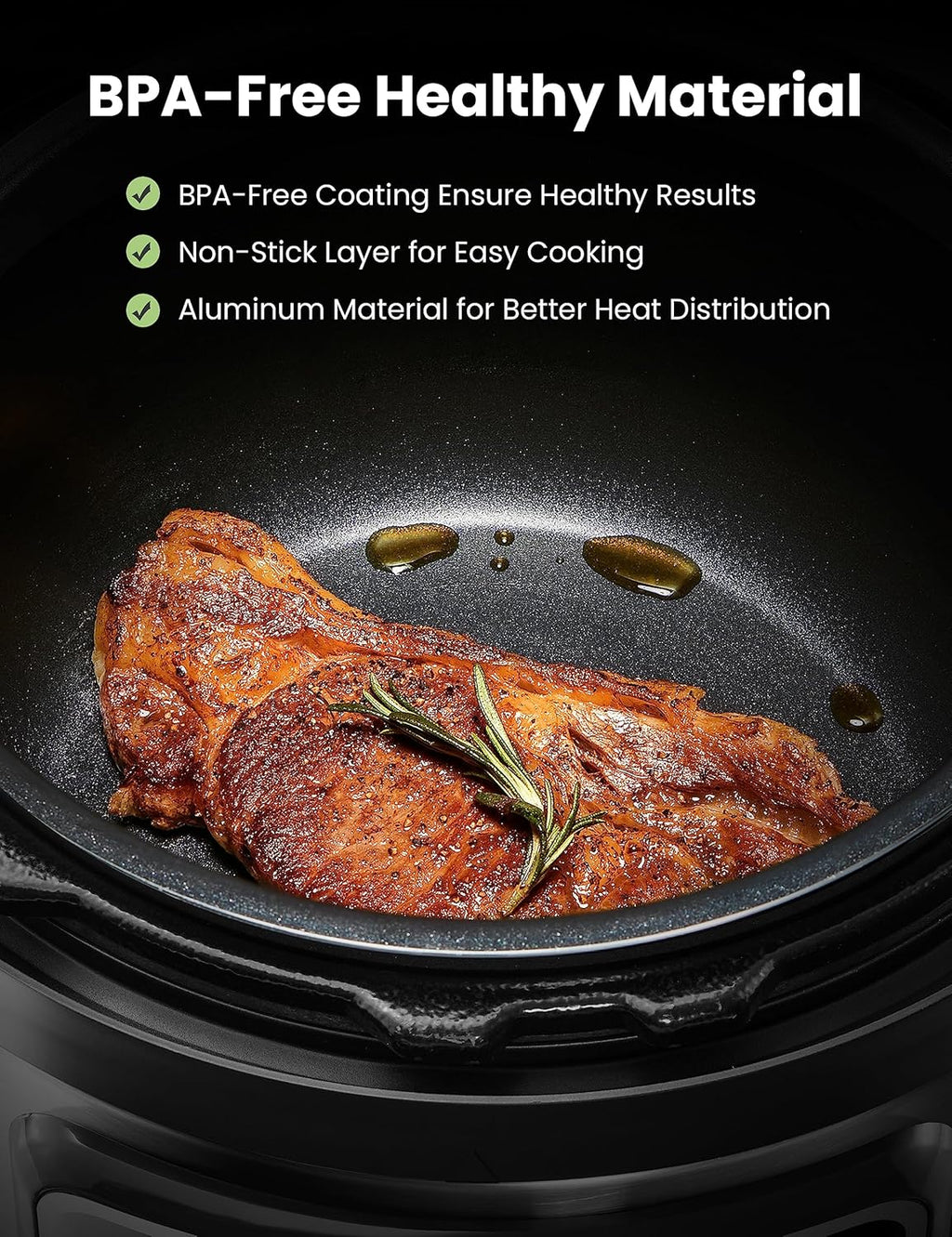 16 in 1 Electric Pressure Cooker 8 Quarts Stainless Steel O41654