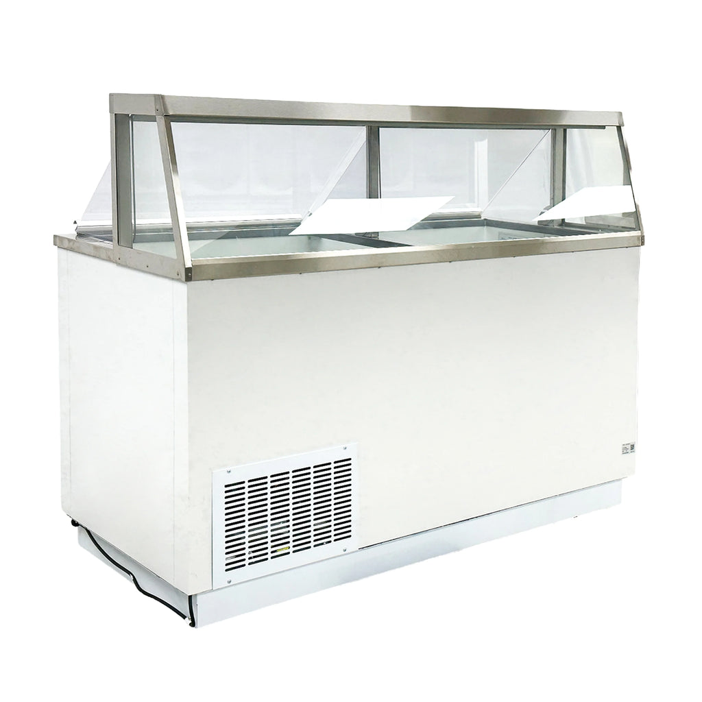 White 12 Tub Ice Cream Display Freezer Z7760