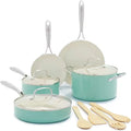 12-Piece Non-Stick Ceramic Cookware Set, Turquoise G451806
