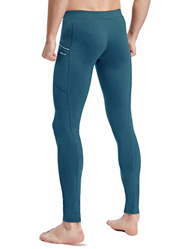 Men's Yoga Leggings Pants with Pockets Quick Dry T632986