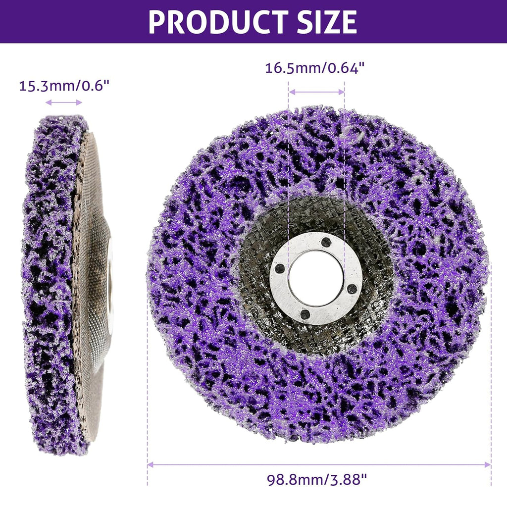 10 Pack 4" x 5/8" Strip Disc Stripping Wheel for Angle Grinders M4179