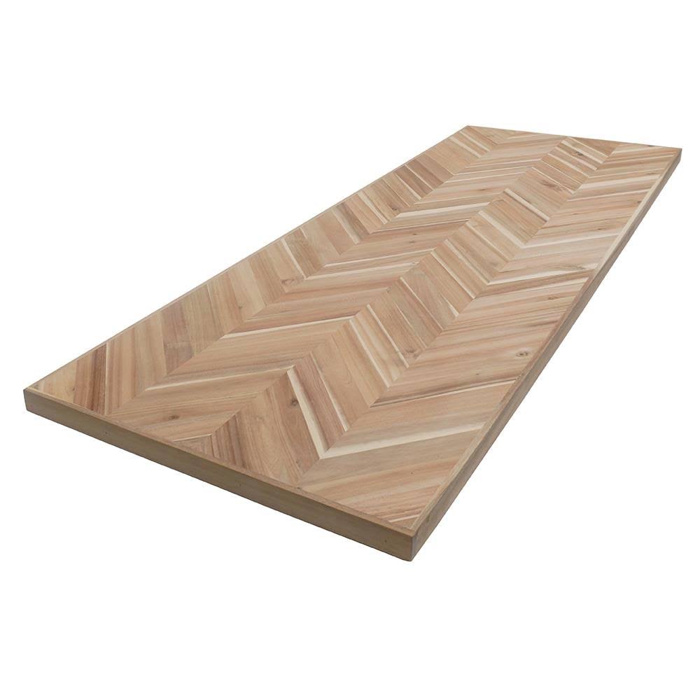 Brown Acacia Butcher Block Kitchen Countertop S44834