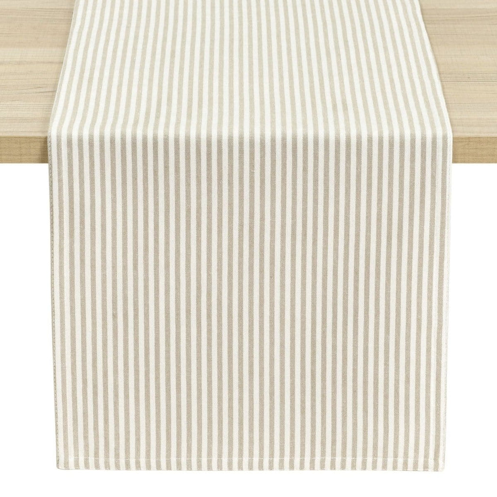 Farmhouse Ticking Stripe Yarn Dyed Table Runner