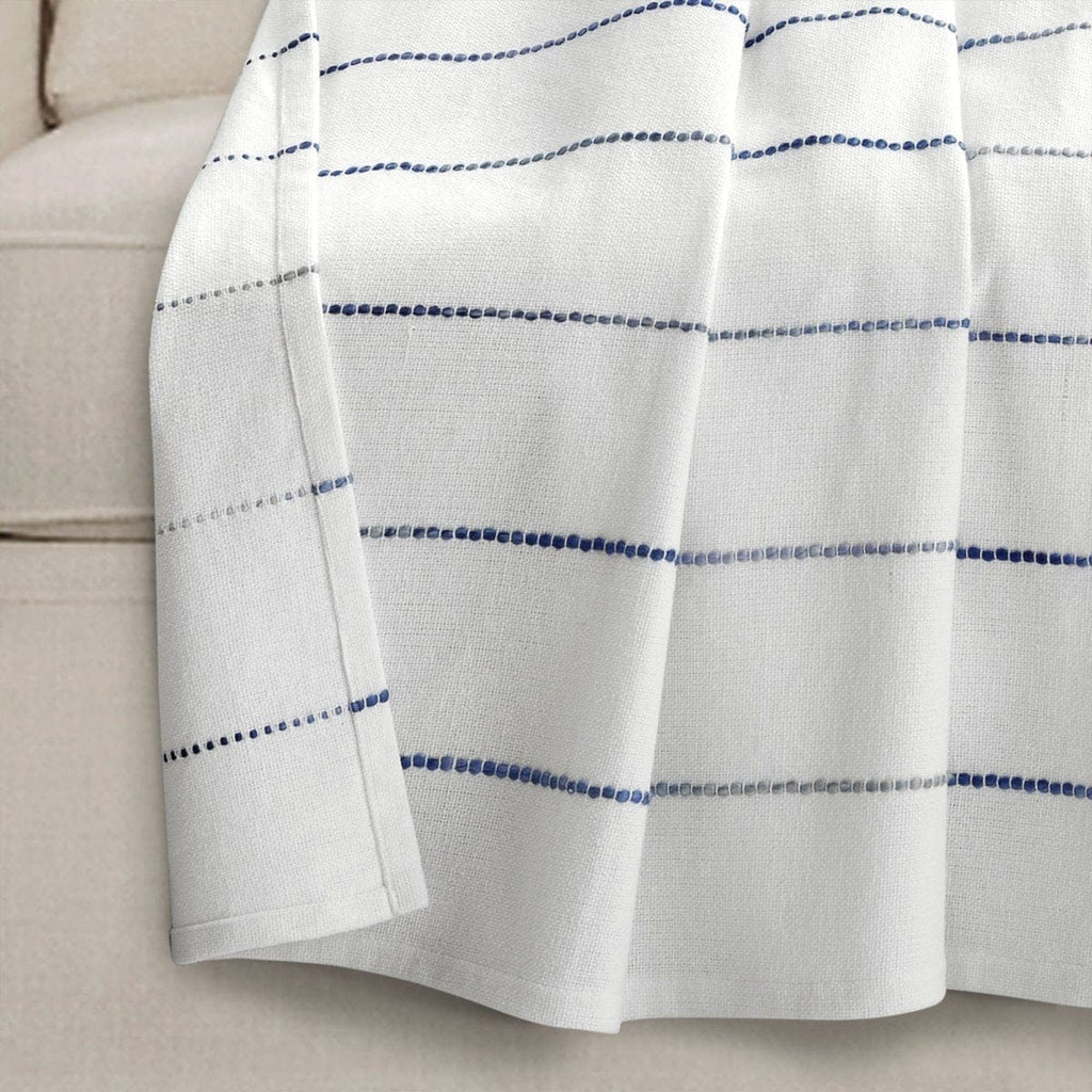 Ombre Stripe Yarn Dyed Recycled Cotton Blend Throw