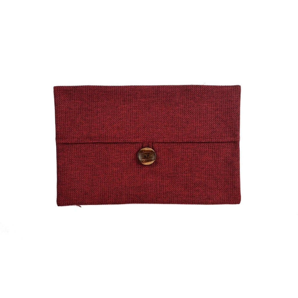 Linen Texture Woven Button Decorative Pillow Cover