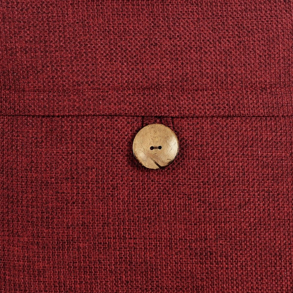 Linen Texture Woven Button Decorative Pillow Cover