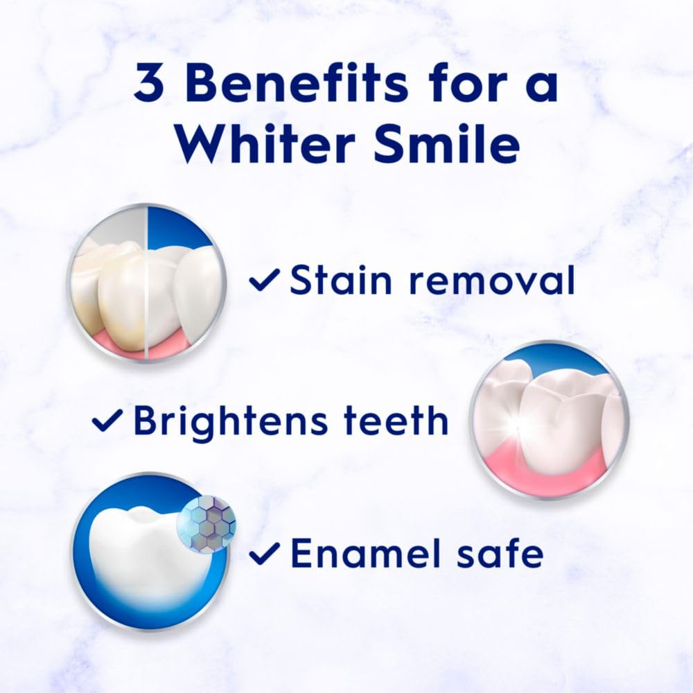 3D White Advanced Teeth Whitening Toothpaste, Radiant Mint, 3.3 oz, Pack of 3 I201