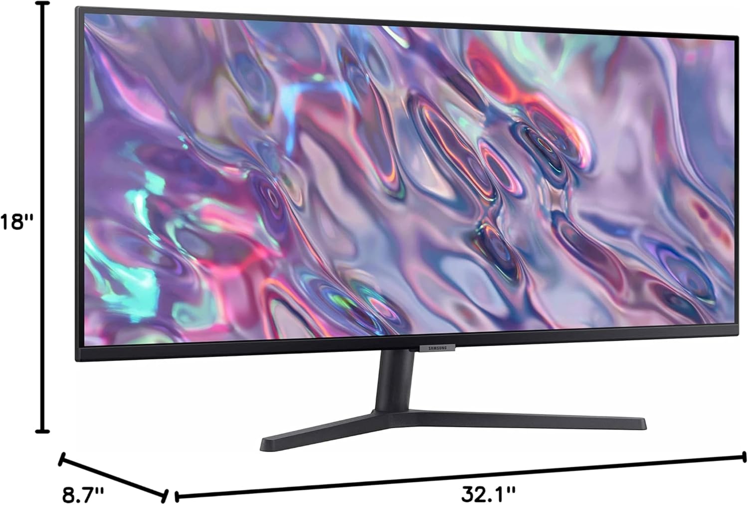 34" Ultra-WQHD Monitor, 100Hz, 5ms, HDR10, Black G505577