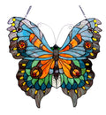 Tiffany-Glass Butterfly Window Panel 21x20 C3108