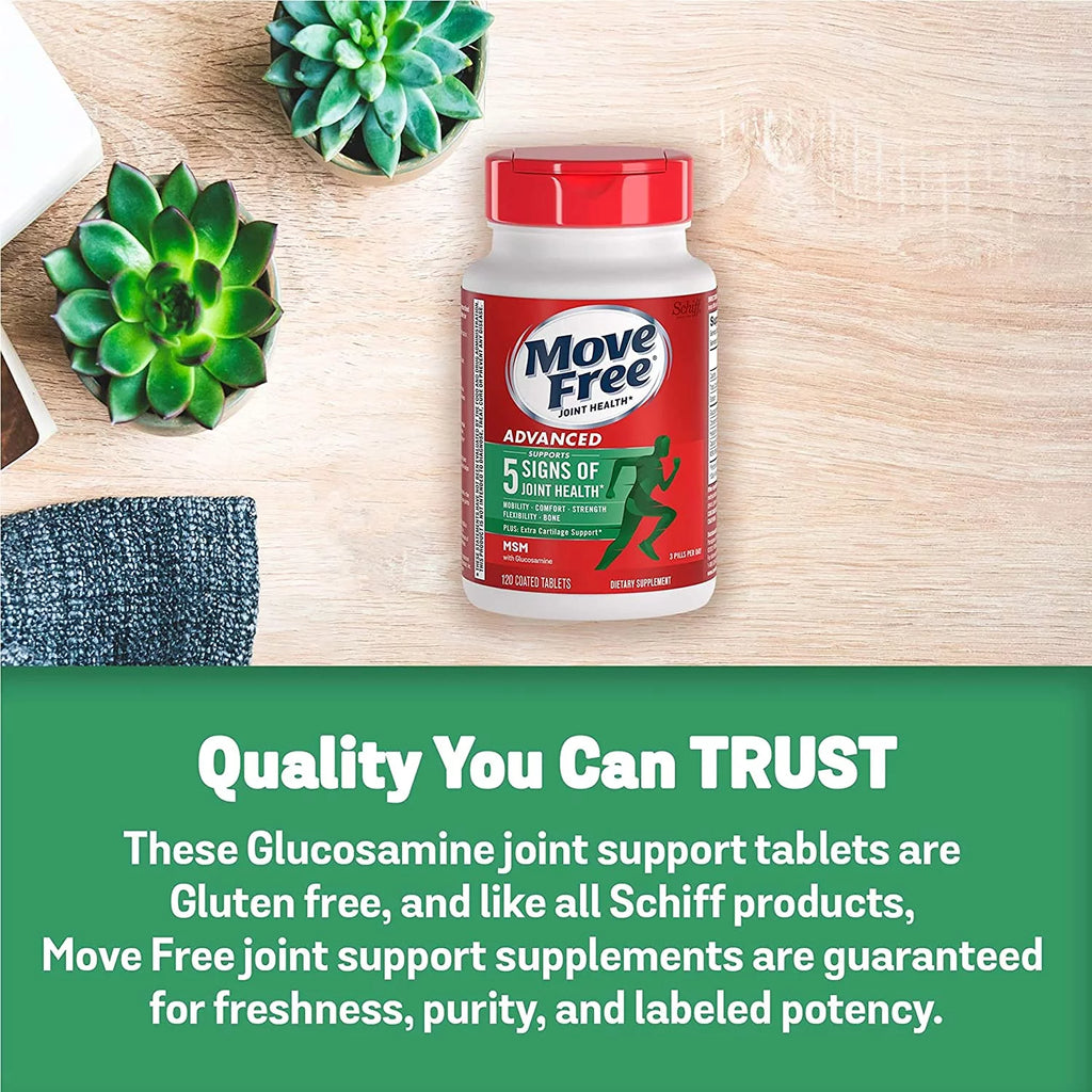120ct Coated Tablets Glucosamine Chondroitin MSM Supplement Q47976