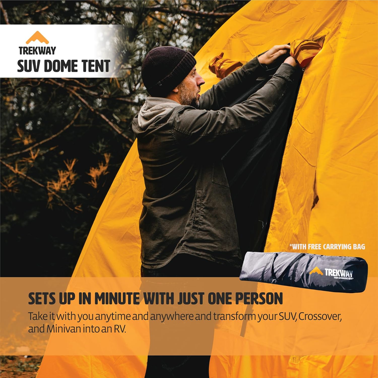 9' x 9' Waterproof Instant Camping Tent M742