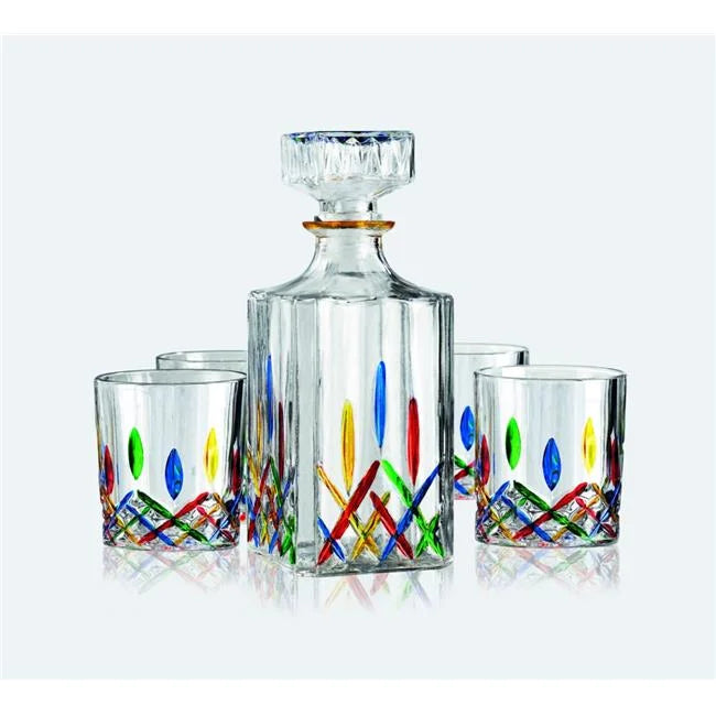5 Piece Whiskey Decanter Set T150