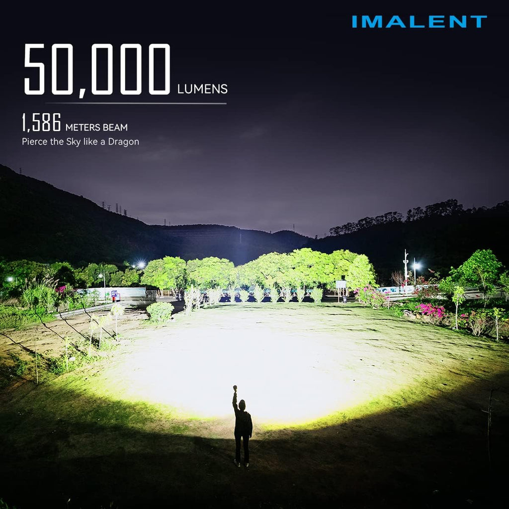 Rechargeable Flashlight 50000 Lumens with Cree XHP 70.2 LEDs F3333