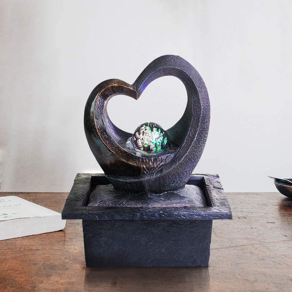 Water Garden Zen Fountain with LED Light E650