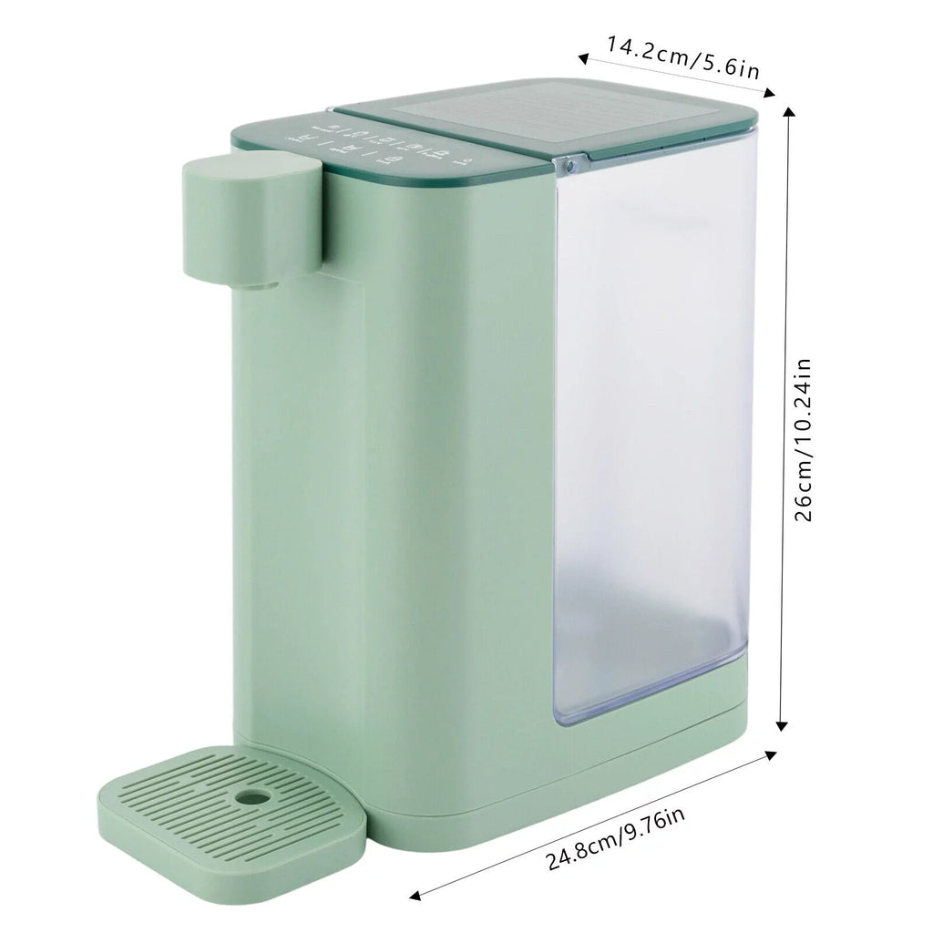 Green Instant Hot Water Dispenser Portable Countertop Electric Kettle 5 Temperature Adjustable 3L Water Tank J5616