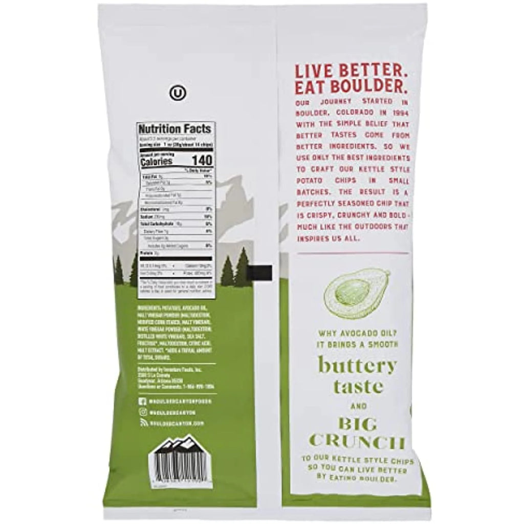 Chips Potato Avocado Oil Vinegar N Salt, 5.25 Ounce E15396