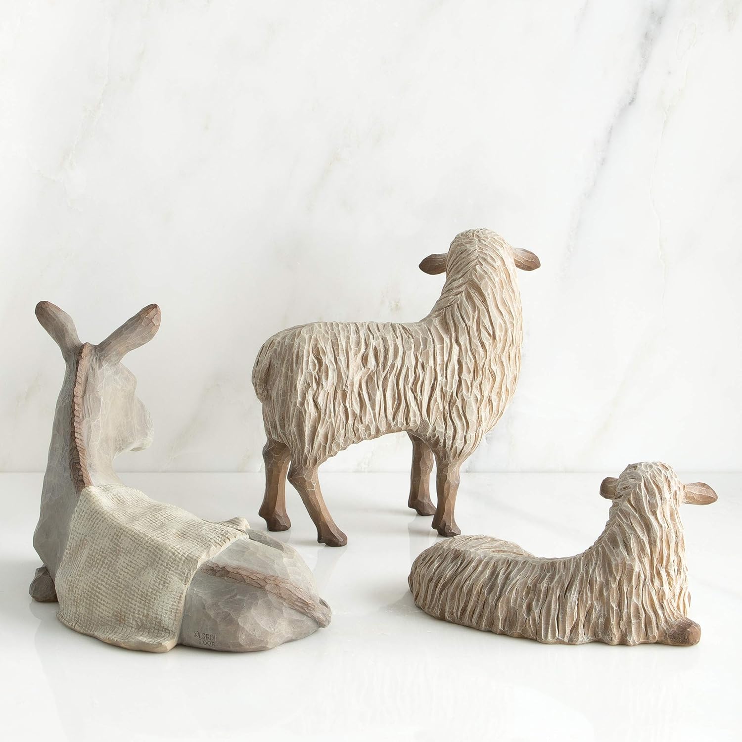 3-piece set hand-painted nativity figures P862811