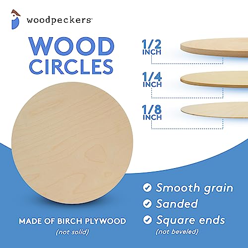 Unfinished Birch Wood Circles 16 inch 1/2 inch Thick Pack of 1 U305