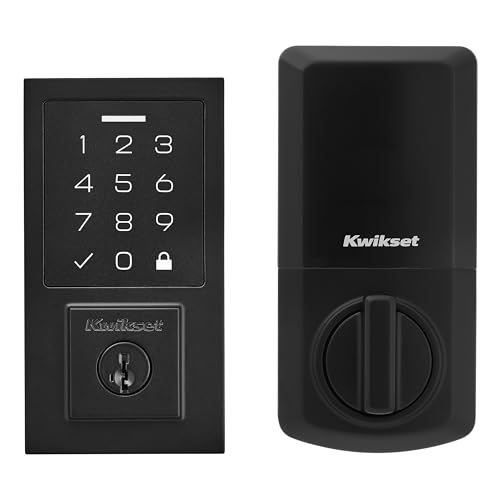 Matte Black Electronic Touchpad Deadbolt O4496