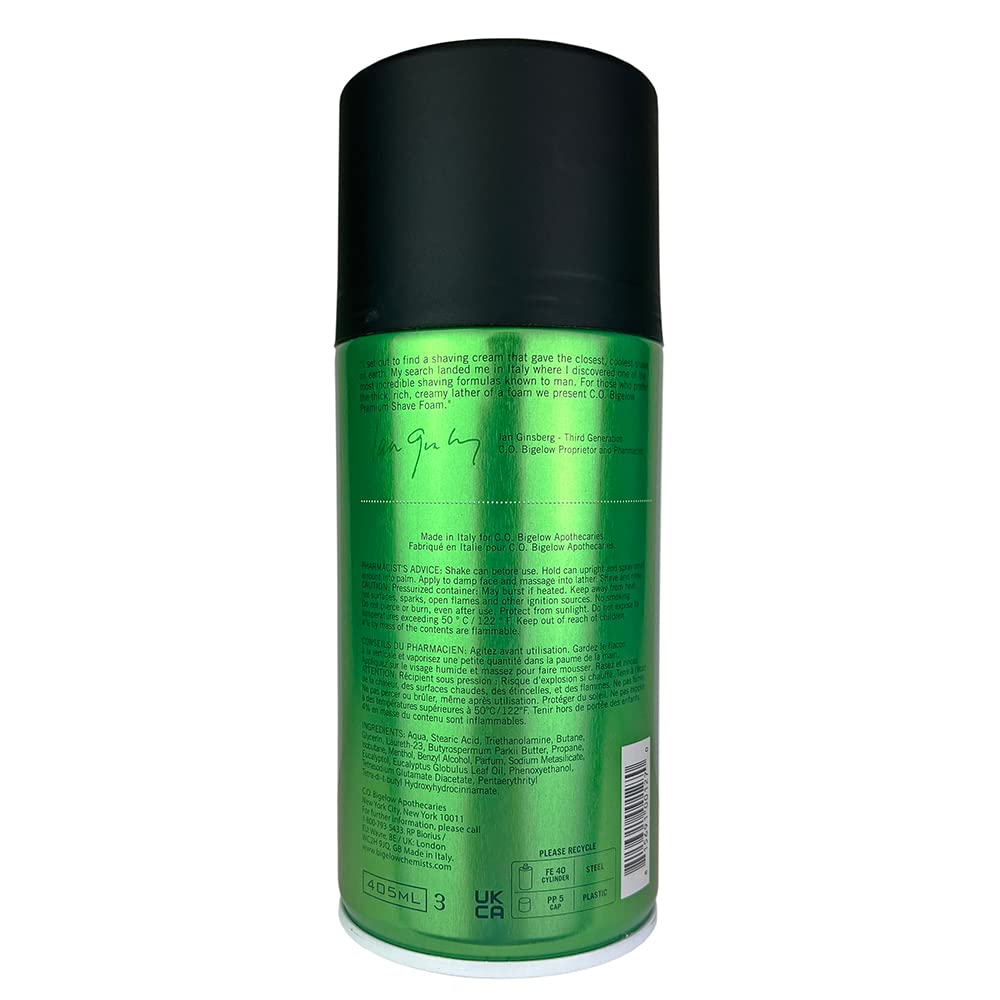 Premium Shave Foam with Eucalyptus Oil and Menthol, 10.5 oz X431
