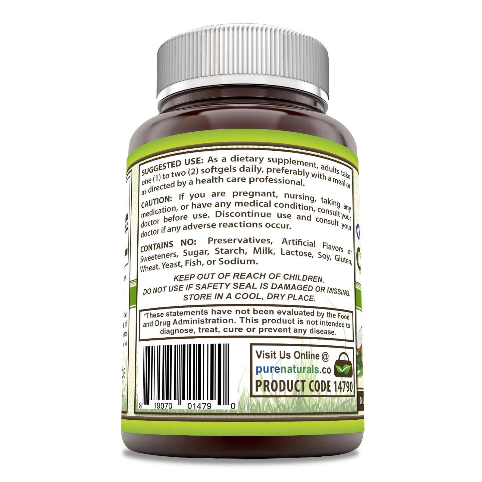 Extra Virgin Coconut Oil 1000mg 360 Softgels Supplement D26781