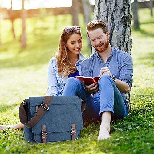 Canvas Messenger Bag for 15.6 Inch Laptop H36625