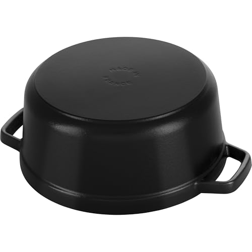 Black Matte Cast Iron Dutch Oven 5.5-qt Q8058