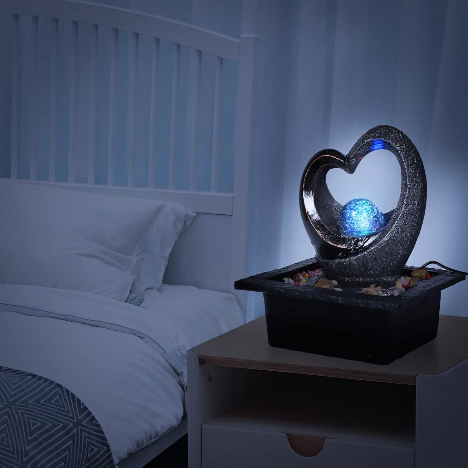 Water Garden Zen Fountain with LED Light E650