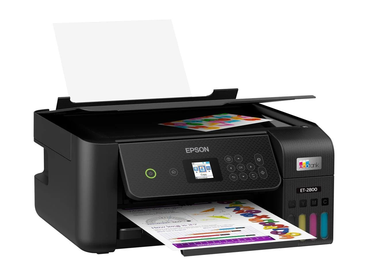 Black Wireless Color All-in-One Supertank Printer L203244