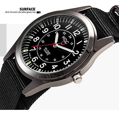 Mens Analog Watch with Slip-Thru Nylon Band G77990