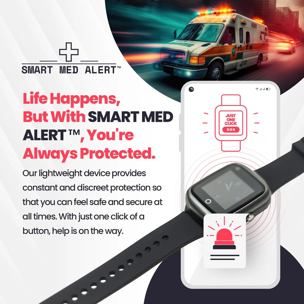 Black Medical Alert Smartwatch X730622