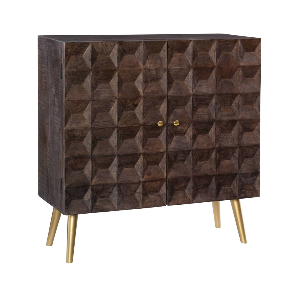 2 Door Brown Cabinet O437073
