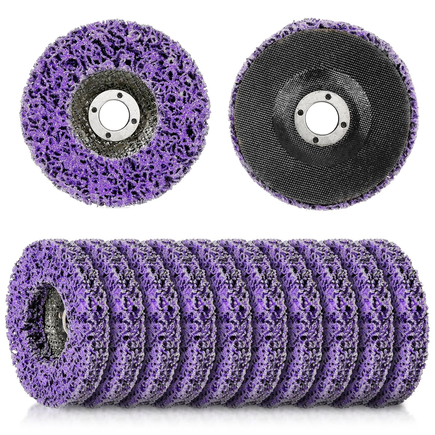 10 Pack 4" x 5/8" Strip Disc Stripping Wheel for Angle Grinders M4179
