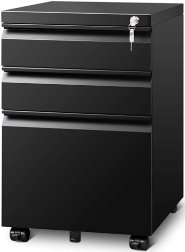 Black 71'H Metal Storage Cabinet with Adjustable Shelves Z850707