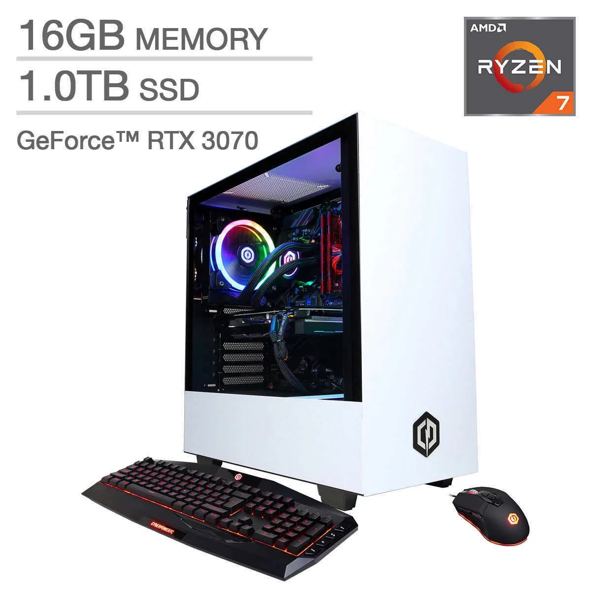 RTX 3070 Ryzen 7 16GB RAM 1TB SSD Gaming Desktop PC G21875