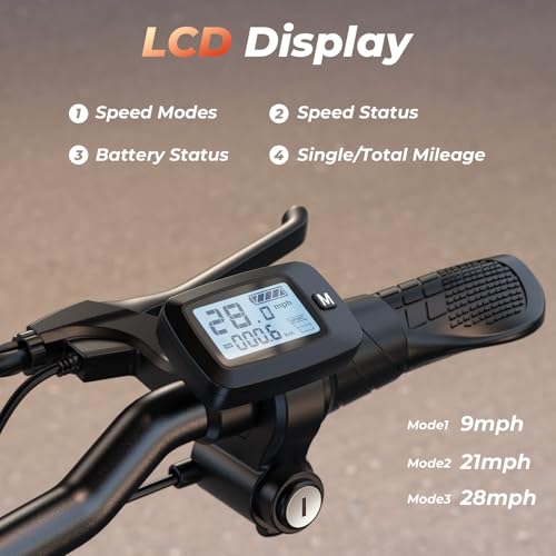 Electric Scooter with Seat, 37 Miles Long Range, 28 MPH Top Speed, 14" Pneumatic Tire R876