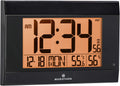 Large Atomic Wall Clock with Auto Backlight, Calendar, Temperature, and Humidity E56472