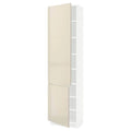 White High Cabinet with shelves and 2 Doors H99616