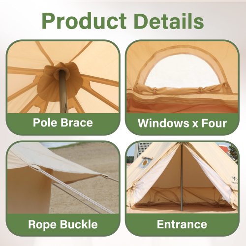 4-5 Person Waterproof Oxford Yurt Tent Q873