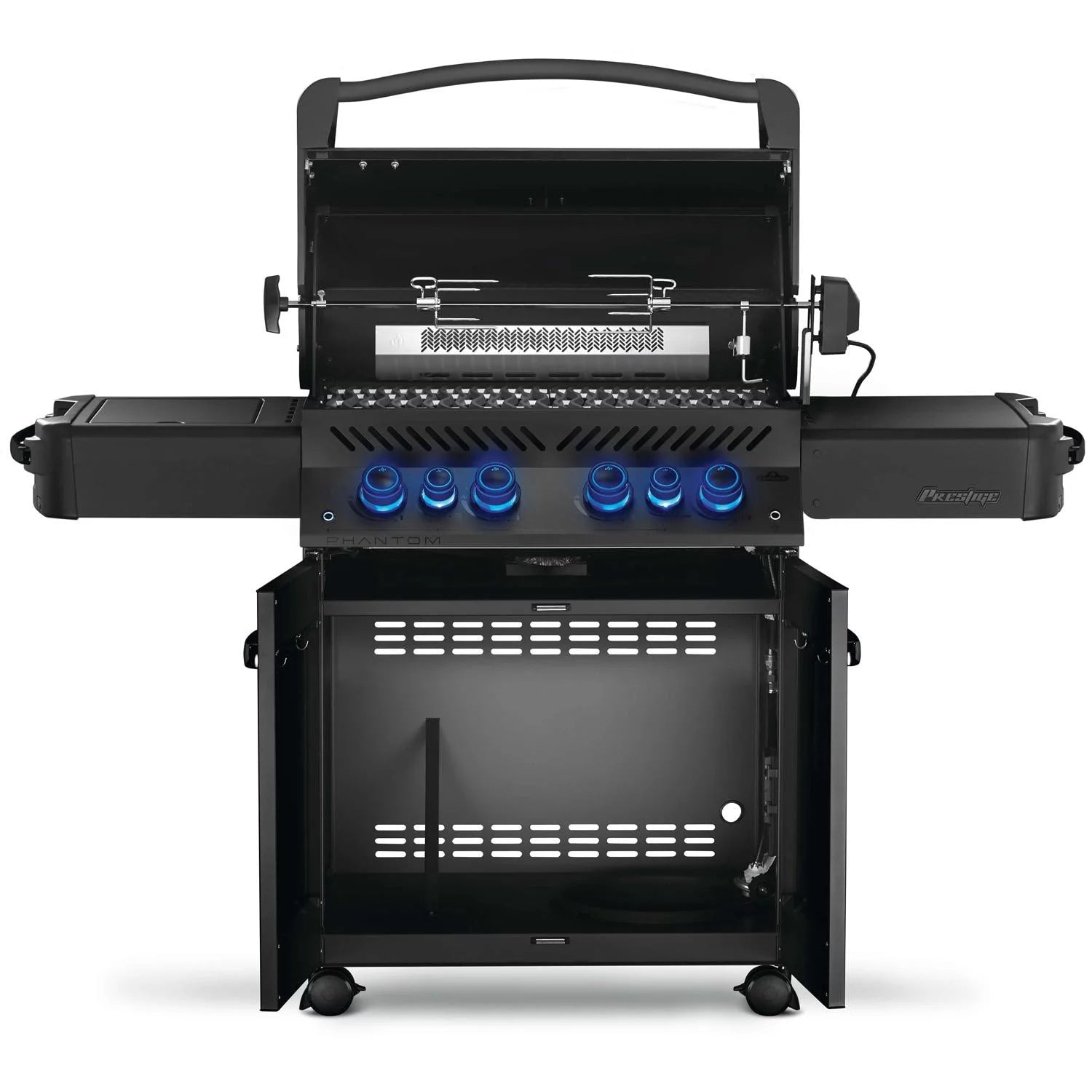 Propane Grill with Infrared Rear Burner, Infrared Side Burner, Rotisserie Kit J233292