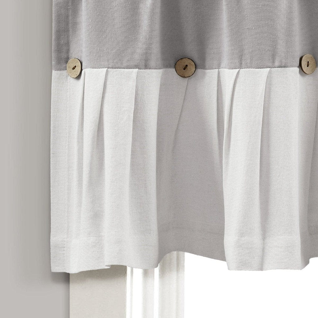 Linen Button Valance